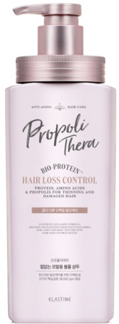 엘라스틴 프로폴리테라 헤어 로스 컨트롤 힘없는 모발용 볼륨 샴푸, 500ml, 1개