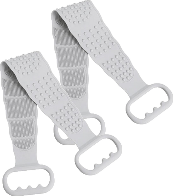 실리콘 양면 타월 때밀이, 그레이, 1개입, 2개