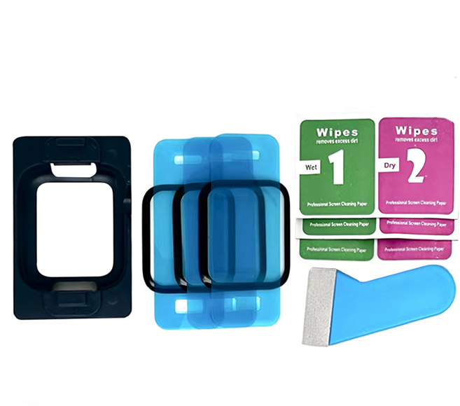 嚴選 耐磨抗衝擊保護貼3片組 附貼膜神器 + 刮刀, 透明, 1組