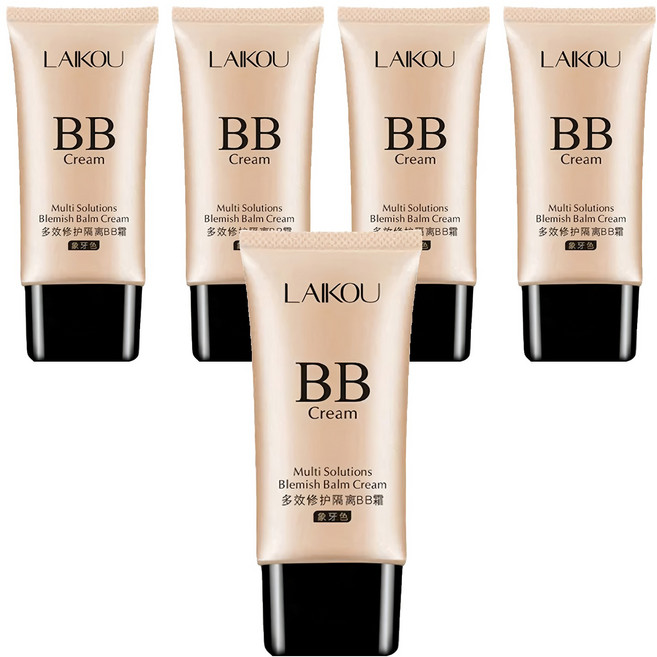LAIKOU 萊蔻 多效修護隔離BB霜 50g, 02象牙色, 5條