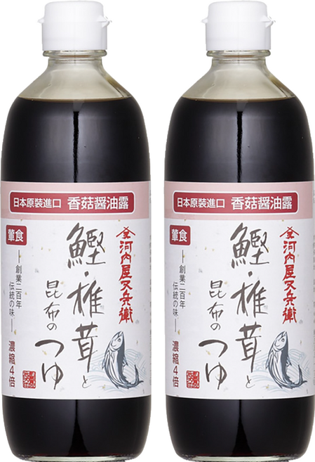 DAISHO 大醬 鰹魚昆布醬油露 葷, 500ml, 2瓶