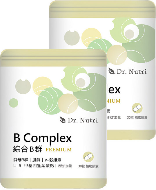 Dr. Nutri 芯漾生醫 綜合B群PREMIUM, 30顆, 15.9g, 2袋