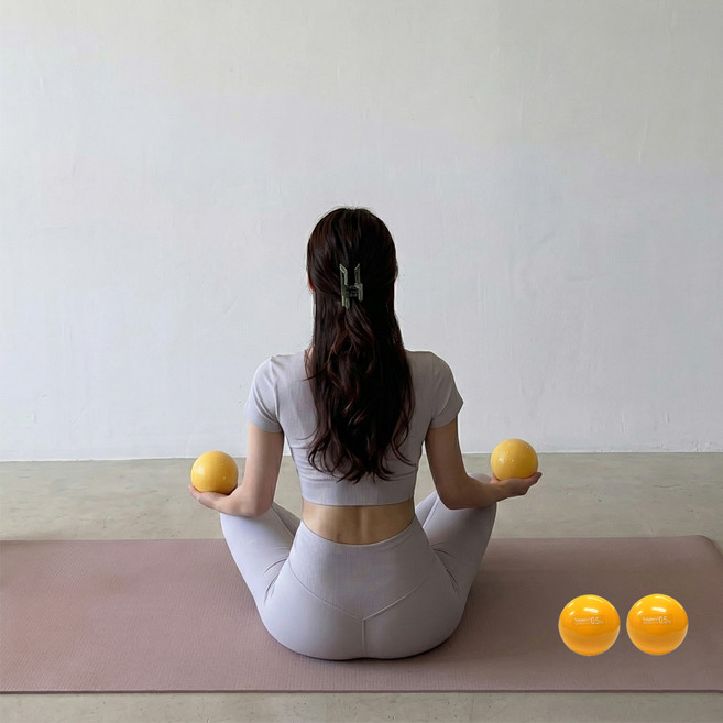 밸런시스 케이 웨이트볼, 오렌지, 0.5kg, 2개