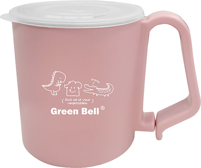 Green Bell 綠貝 兒童抗菌不鏽鋼杯 304不鏽鋼, 粉色, 210ml, 1個