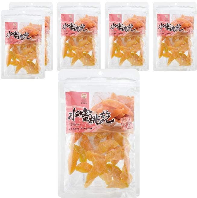 順泰 黃金水蜜桃果乾, 150g, 6包
