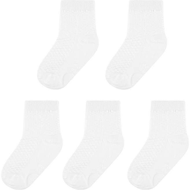 점핑칙피 유아용 시원한 메쉬 양말 5켤레 세트