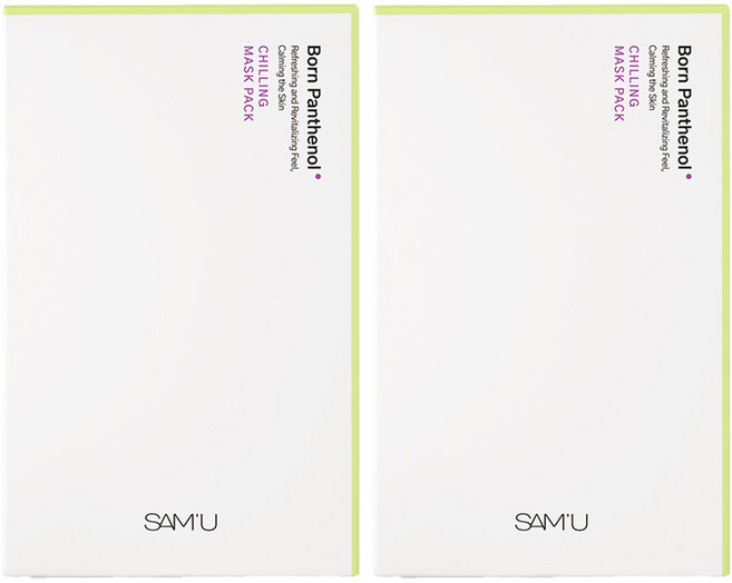 쌔뮤 본 판테놀 칠링 마스크팩 25ml, 5매입, 2개