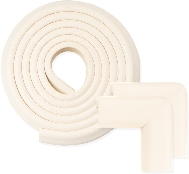 아가드 모서리보호대 일반형 + 이음새없는 코너보호대 일반형 2p, 크림, 1세트