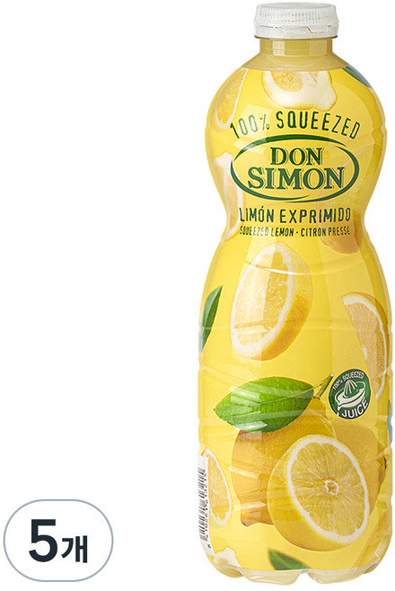 돈시몬 NFC 레몬즙, 1L, 5개