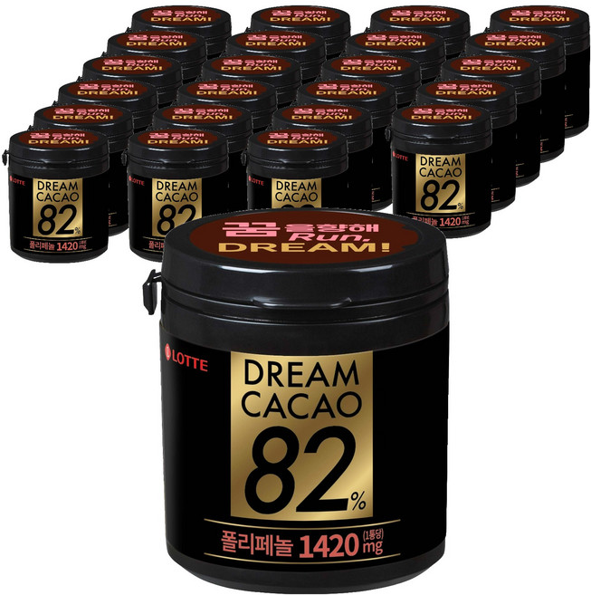 롯데웰푸드 드림카카오 82%, 86g, 24개