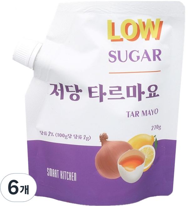 Smart Kitchen 低糖塔塔美乃滋, 270g, 6個