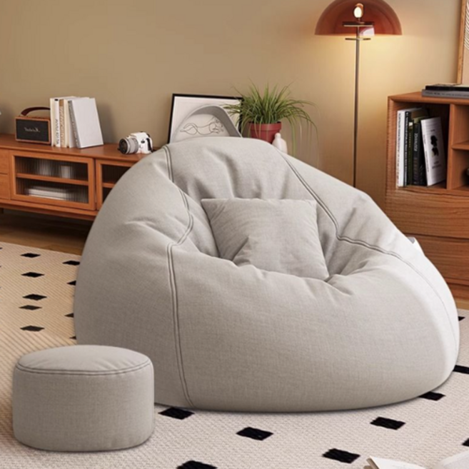 頂級懶骨頭沙發 70 x 80 cm, 淺灰色