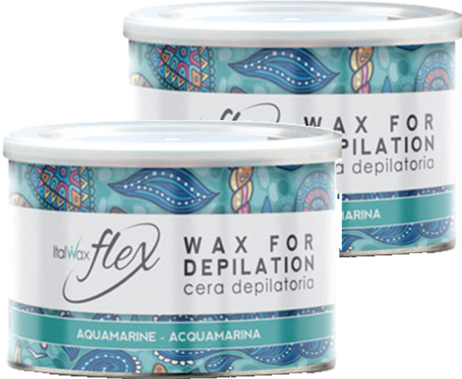 이탈왁스 소프트 왁스 플렉스 틴 아쿠아마린 제모크림, 400g, 2개