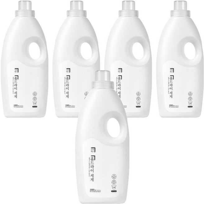 살림백서 홈드라이 세제, 1L, 5개