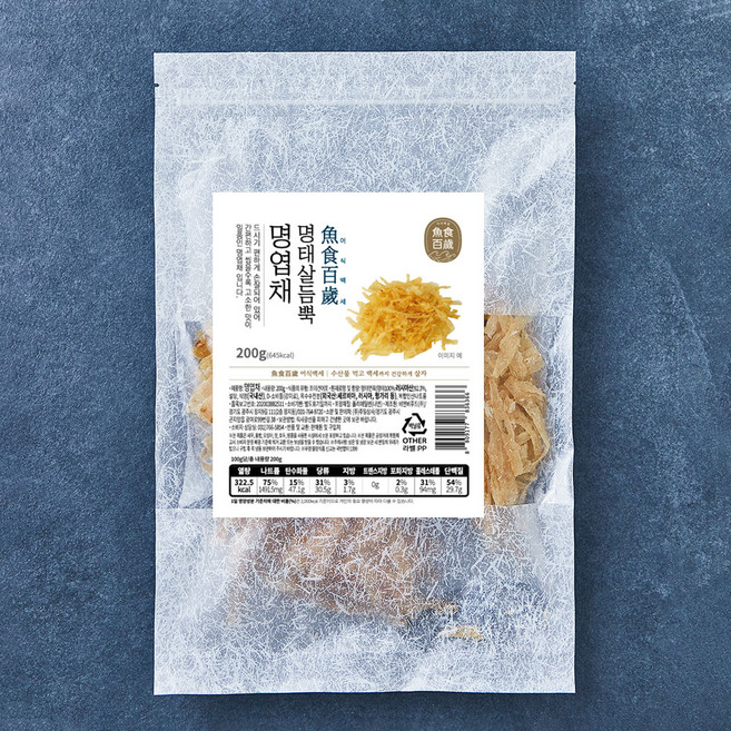 어식백세 명태살듬뿍 명엽채, 200g, 1개
