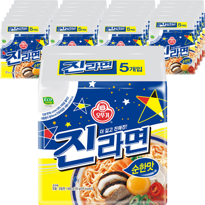 오뚜기 진라면 순한맛 120g, 120개