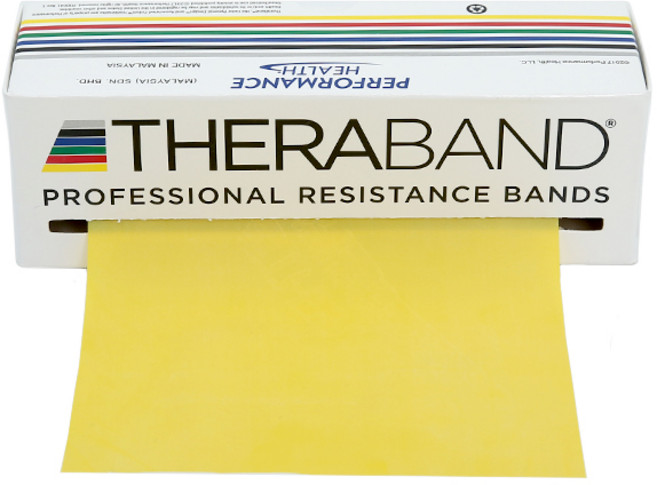 세라밴드 단체용 단계별 탄성저항 밴드, 옐로우(1단계), 1개