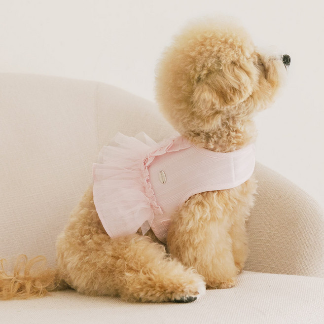 펫츠랜드 강아지 슈슈 하네스, 슈가핑크, 1개