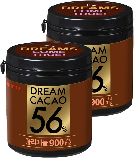 롯데웰푸드 드림카카오56% 초콜릿, 2개, 86g