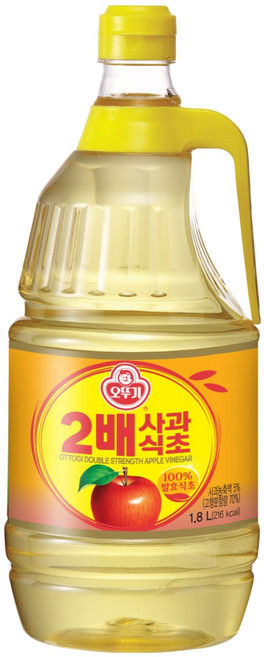 오뚜기 2배 사과식초, 1.8L, 1개