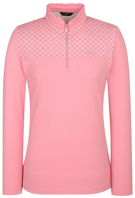 올포유 여성용 배색 프린트 하프넥 티셔츠 AWTHL9161-403