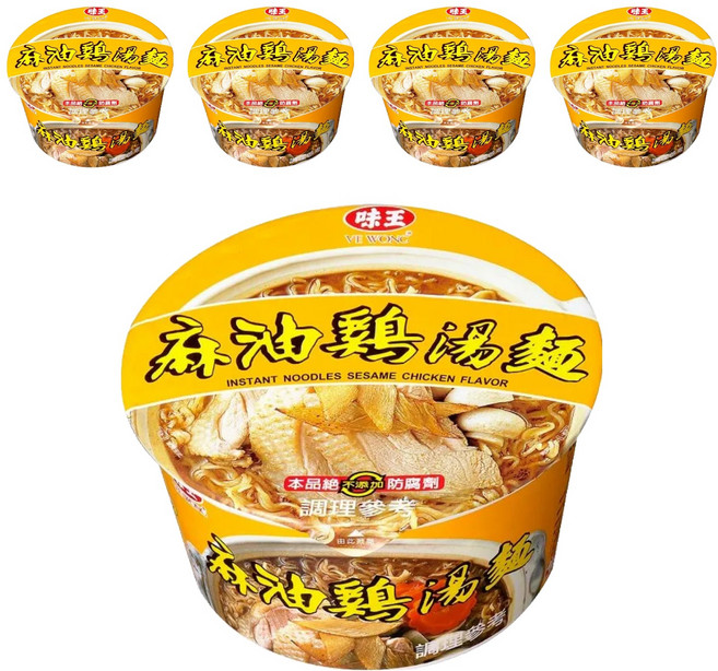 味王 麻油雞湯麵 85g, 5入