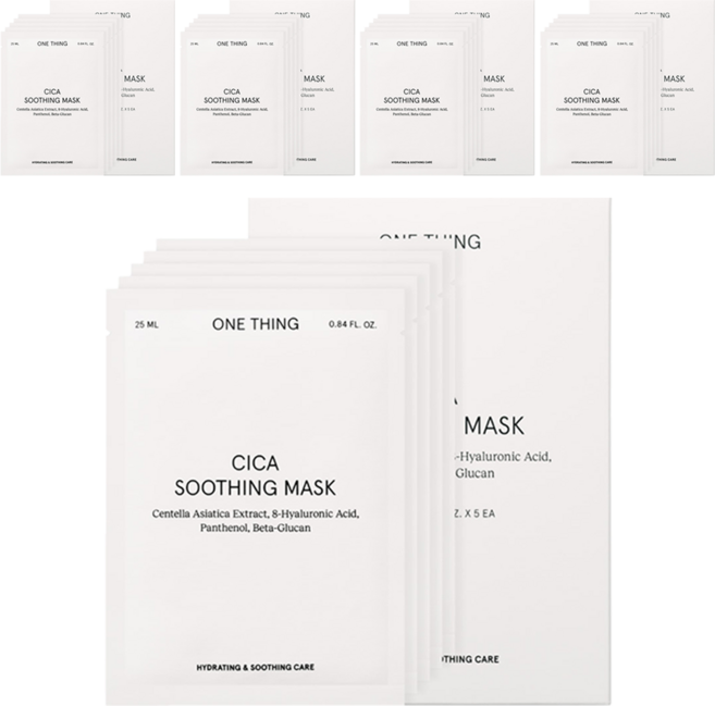 원씽 시카 수딩 마스크, 5개입, 5개