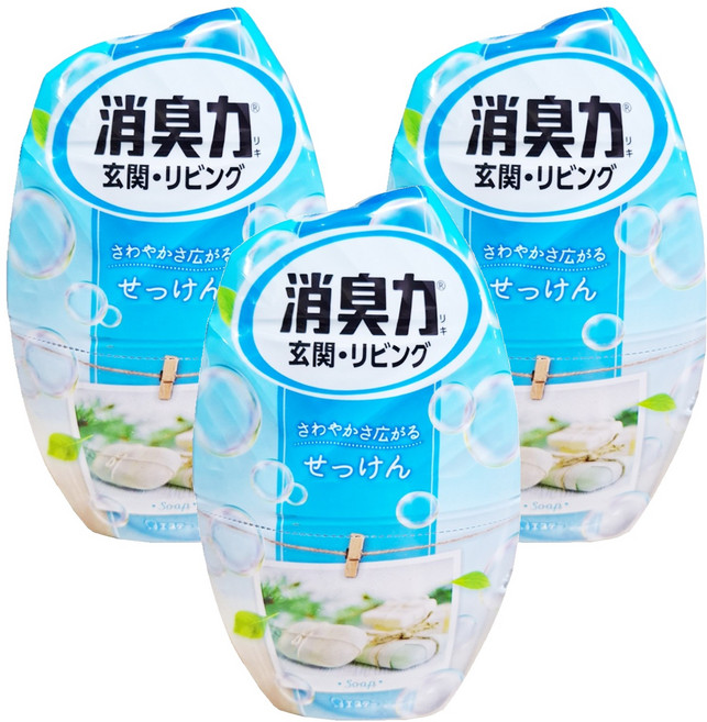 ST 雞仔牌 消臭力 部屋消臭力, 400ml, 3罐, 皂香