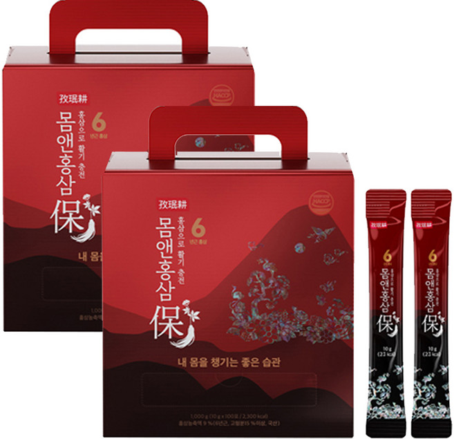 자민경 몸앤홍삼 보 100p, 1kg, 2개