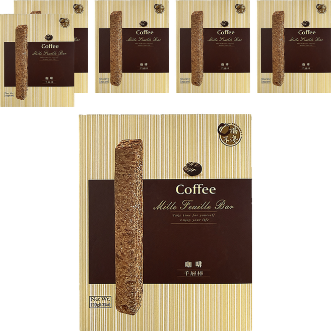 口福不淺 咖啡千層棒, 120g, 6盒