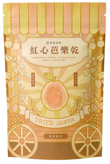 Green Market 菓青市集 紅心芭樂乾, 180g, 1包