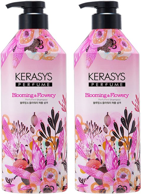 케라시스 퍼퓸 샴푸 블루밍 앤 플라워리향, 980ml, 2개
