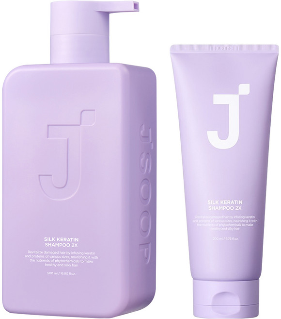 제이숲 실크 케라틴 2X 샴푸 500ml + 실크 케라틴 2X 샴푸 200ml 세트, 1개