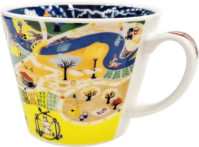 yamaka 山加商店 陶瓷湯杯 350ml 日本產, MOOMIN 多色, 1個