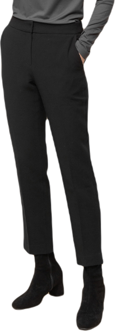 CARET 女款西裝長褲 刷毛設計 後腰鬆緊帶