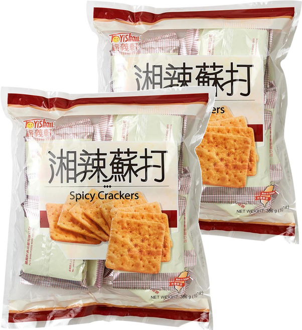 福義軒 湘辣蘇打餅, 306g, 2袋