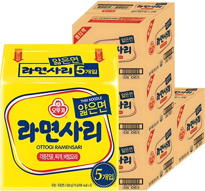 오뚜기 라면사리 얇은면 110g, 160개