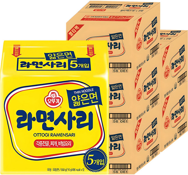 오뚜기 라면사리 얇은면 110g, 200개