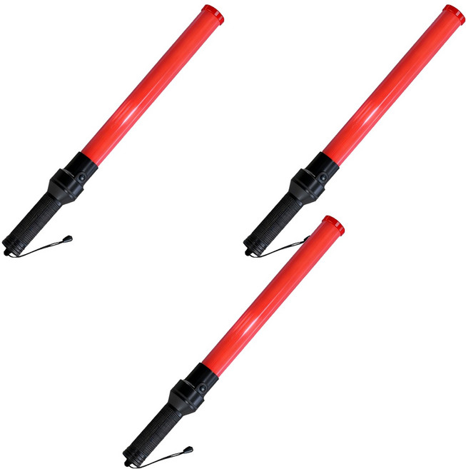 안전신호봉 540, 3개, 레드