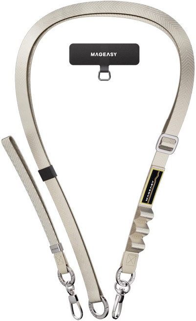 MAGEASY 掛繩 + 掛繩片組 2-in-1 Strap, 星光色, 1組