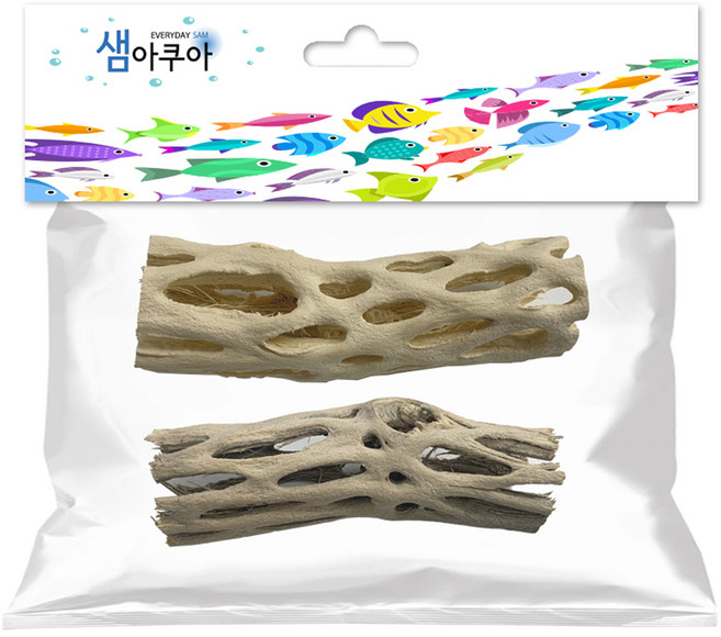 샘아쿠아 프리미엄 초야우드 유목 장식 랜덤발송, 2개