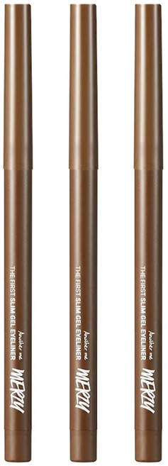 MERZY 韓國原廠直供 The First 極細眼線膠筆 0.05g, GS4 Brown Quartz, 3支