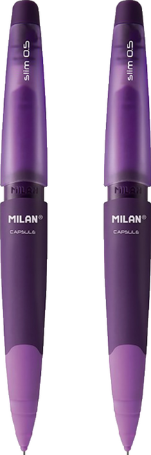 MILAN CAPSULE 繽紛果凍自動鉛筆 HB 神秘紫, 0.5mm, 2支