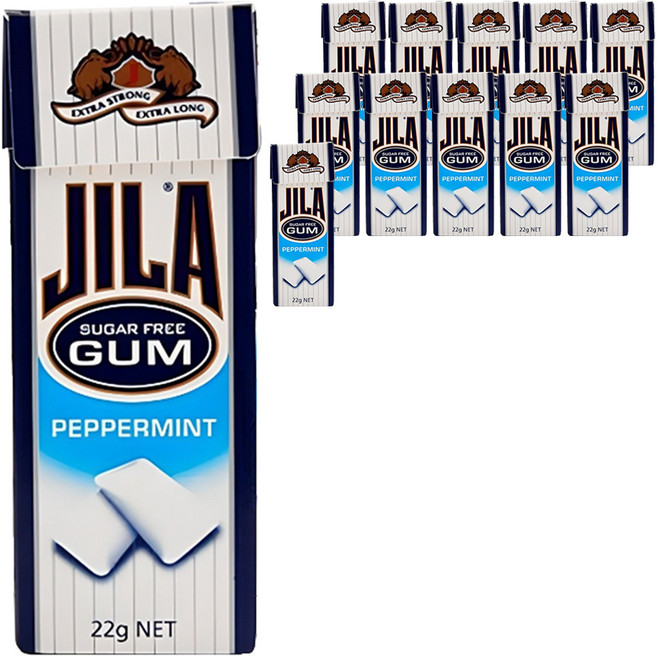 JILA 페퍼민트 껌, 22g, 12개