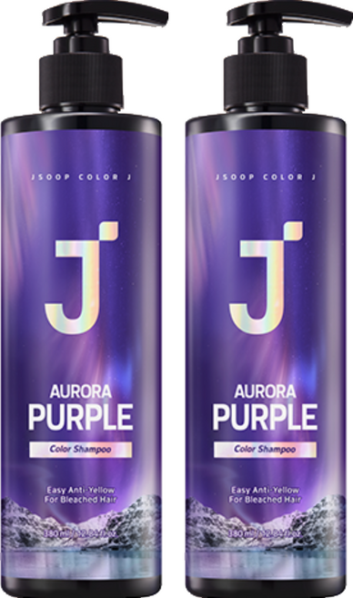 J'SOOP Color J 極光補充洗髮水 紫色版, 花果香, 380ml, 2瓶