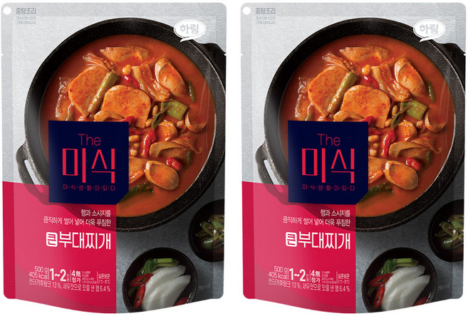 더미식 큰 부대찌개, 500g, 2개