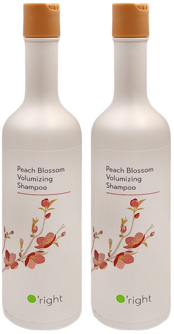 O'right 歐萊德 豐盈洗髮精 桃花, 400ml, 2瓶