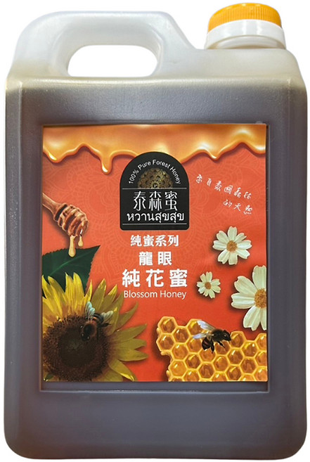 Thai Forest Honey 泰森蜜 純蜜系列 龍眼純花蜜, 3kg, 1桶
