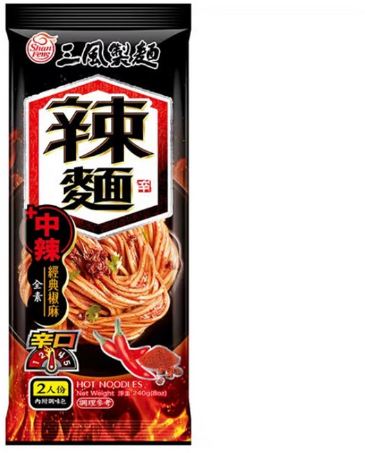 Shan Feng 三風製麵 辣麵 經典椒麻細麵, 1包