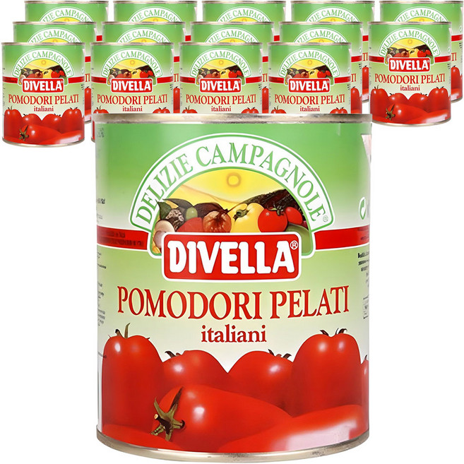 디벨라 홀토마토 통조림, 800g, 15개